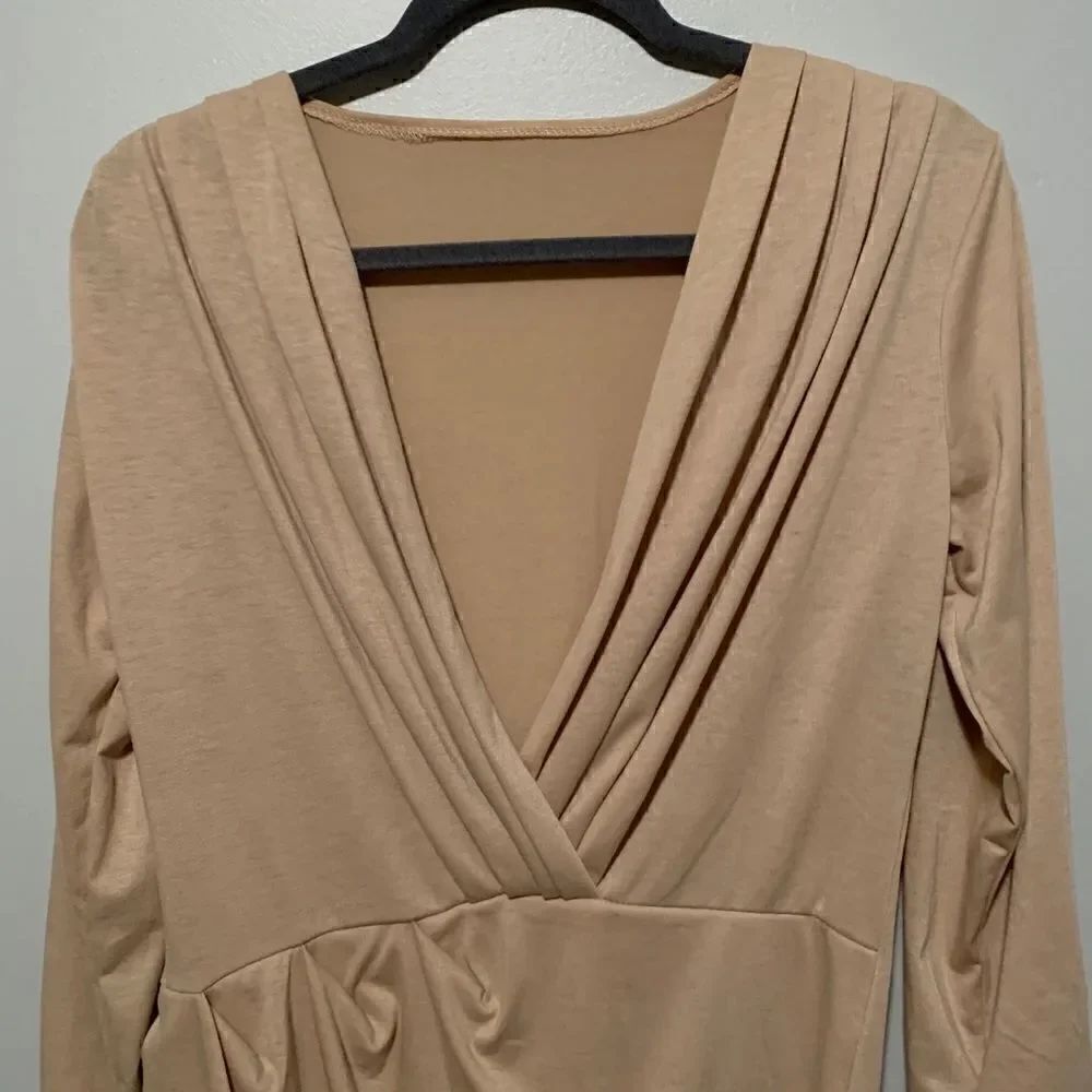 Tan body con dress